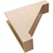 Ekena Millwork 8"W x 32"D x 32"H Thin Burlington Rough Cedar Woodgrain TimberThane Corbel, Primed Tan CORUR08X32X32BURRCPR - alternate 2